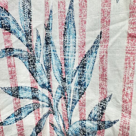 Roundtree & Yorke Caribbean Cotton Leaf Print SS Button Up Shirt Men Large NWT - Picture 8 of 11